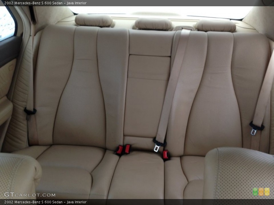 Java Interior Rear Seat for the 2002 Mercedes-Benz S 600 Sedan #89929260