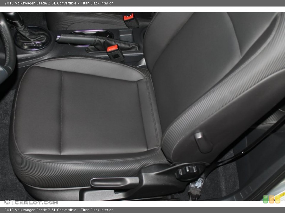 Titan Black Interior Front Seat for the 2013 Volkswagen Beetle 2.5L Convertible #89930058