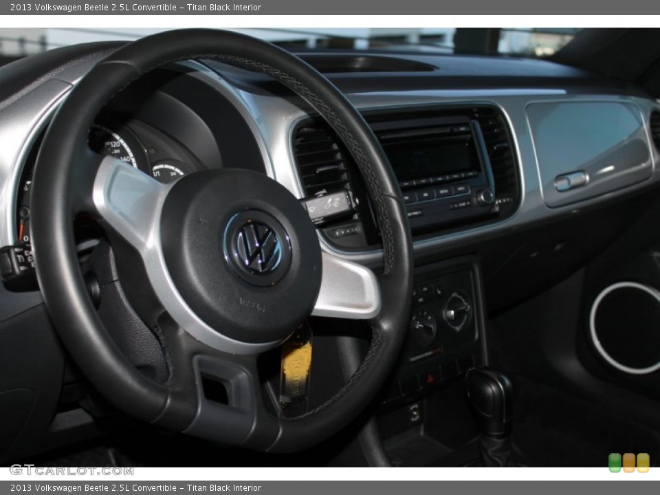 Titan Black Interior Dashboard for the 2013 Volkswagen Beetle 2.5L Convertible #89930079