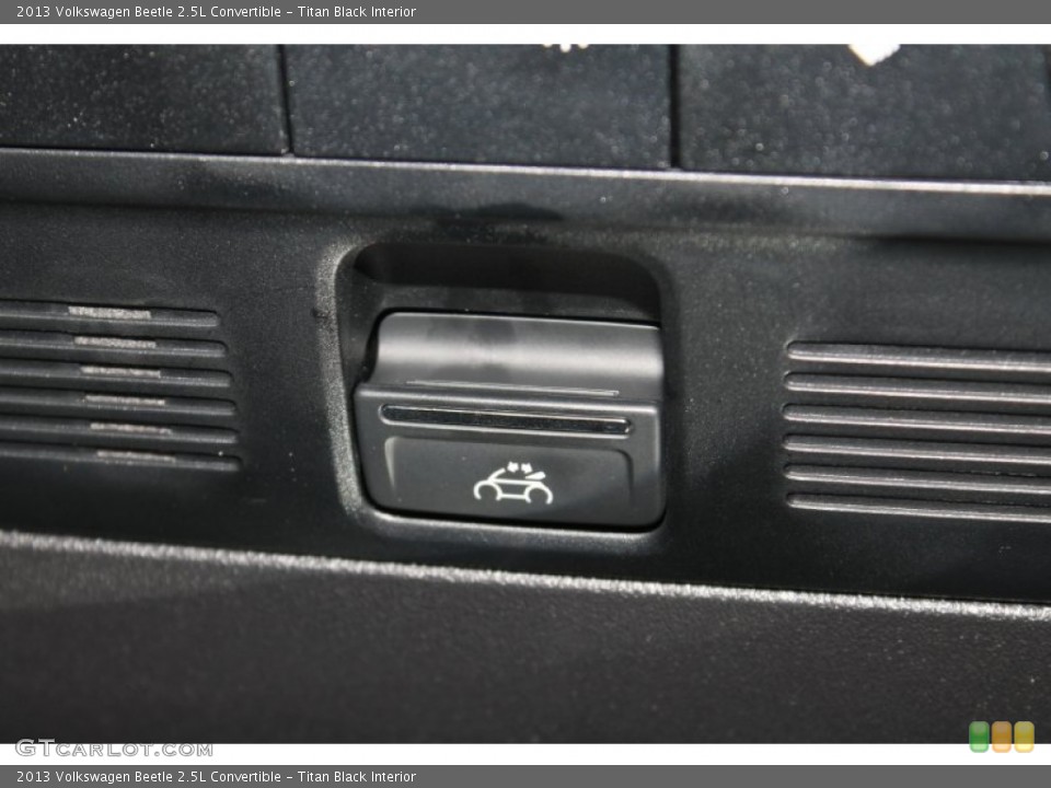 Titan Black Interior Controls for the 2013 Volkswagen Beetle 2.5L Convertible #89930100