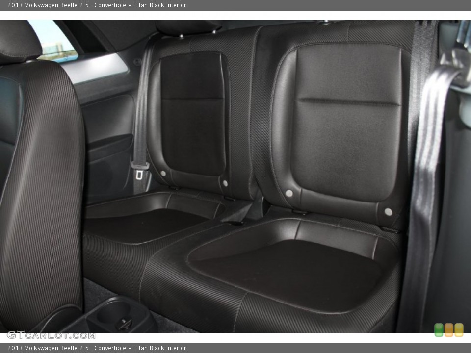 Titan Black Interior Rear Seat for the 2013 Volkswagen Beetle 2.5L Convertible #89930250