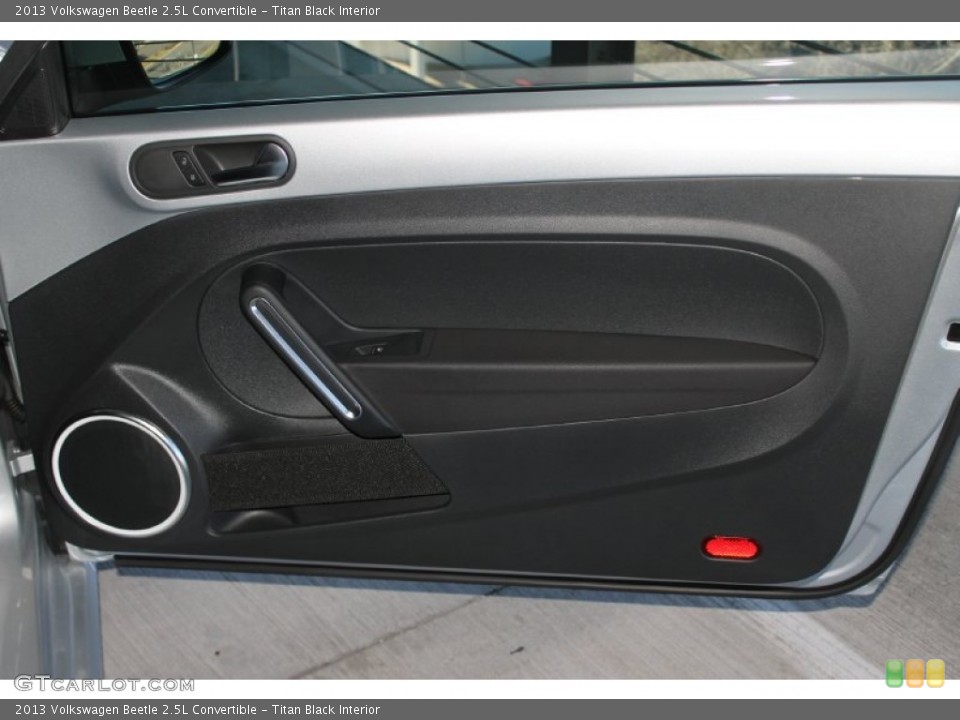 Titan Black Interior Door Panel for the 2013 Volkswagen Beetle 2.5L Convertible #89930289