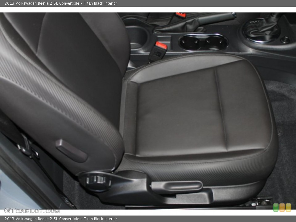 Titan Black Interior Front Seat for the 2013 Volkswagen Beetle 2.5L Convertible #89930310