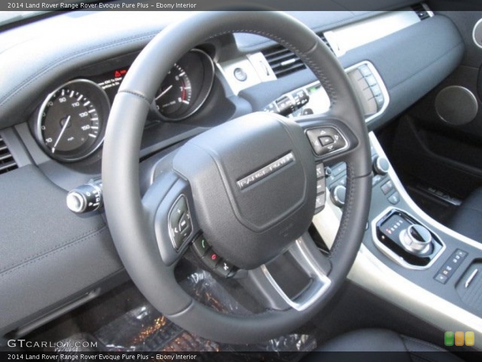 Ebony Interior Steering Wheel for the 2014 Land Rover Range Rover Evoque Pure Plus #89930724