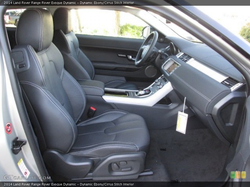 Dynamic Ebony/Cirrus Stitch Interior Front Seat for the 2014 Land Rover Range Rover Evoque Dynamic #89931285