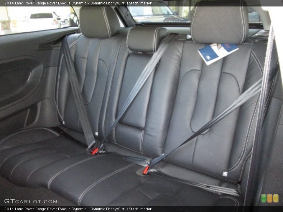 Dynamic Ebony/Cirrus Stitch Interior Rear Seat for the 2014 Land Rover Range Rover Evoque Dynamic #89931457