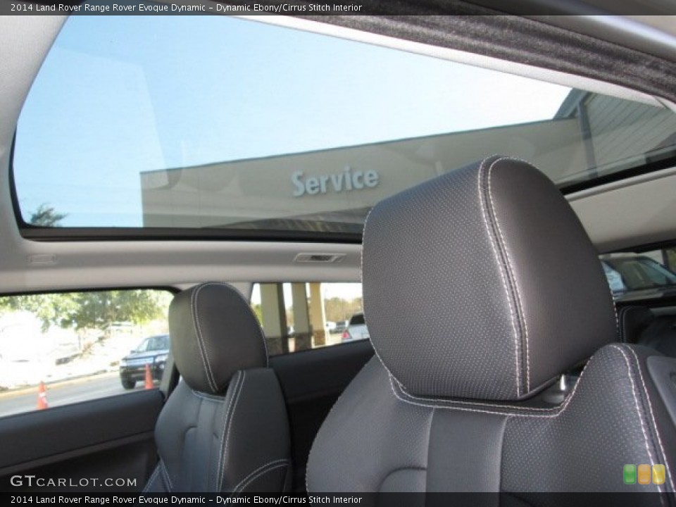 Dynamic Ebony/Cirrus Stitch Interior Sunroof for the 2014 Land Rover Range Rover Evoque Dynamic #89931492