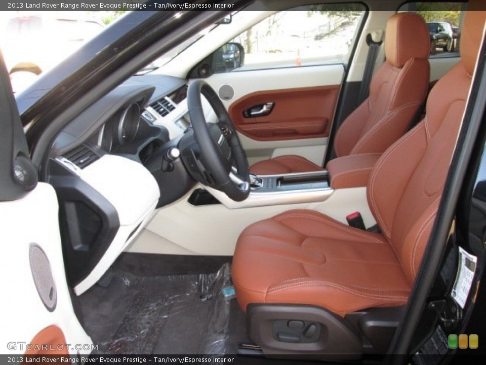 Tan/Ivory/Espresso Interior Photo for the 2013 Land Rover Range Rover Evoque Prestige #89933247