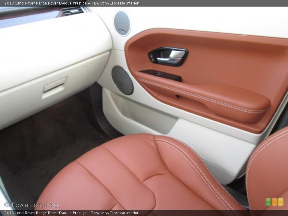 Tan/Ivory/Espresso Interior Front Seat for the 2013 Land Rover Range Rover Evoque Prestige #89933478