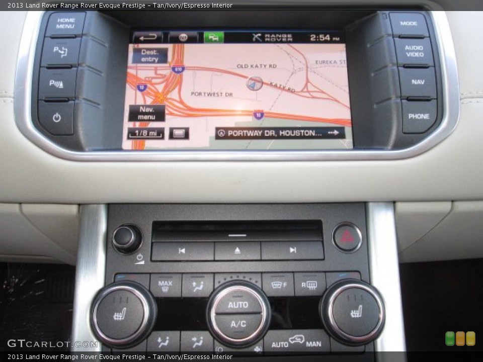 Tan/Ivory/Espresso Interior Controls for the 2013 Land Rover Range Rover Evoque Prestige #89933502