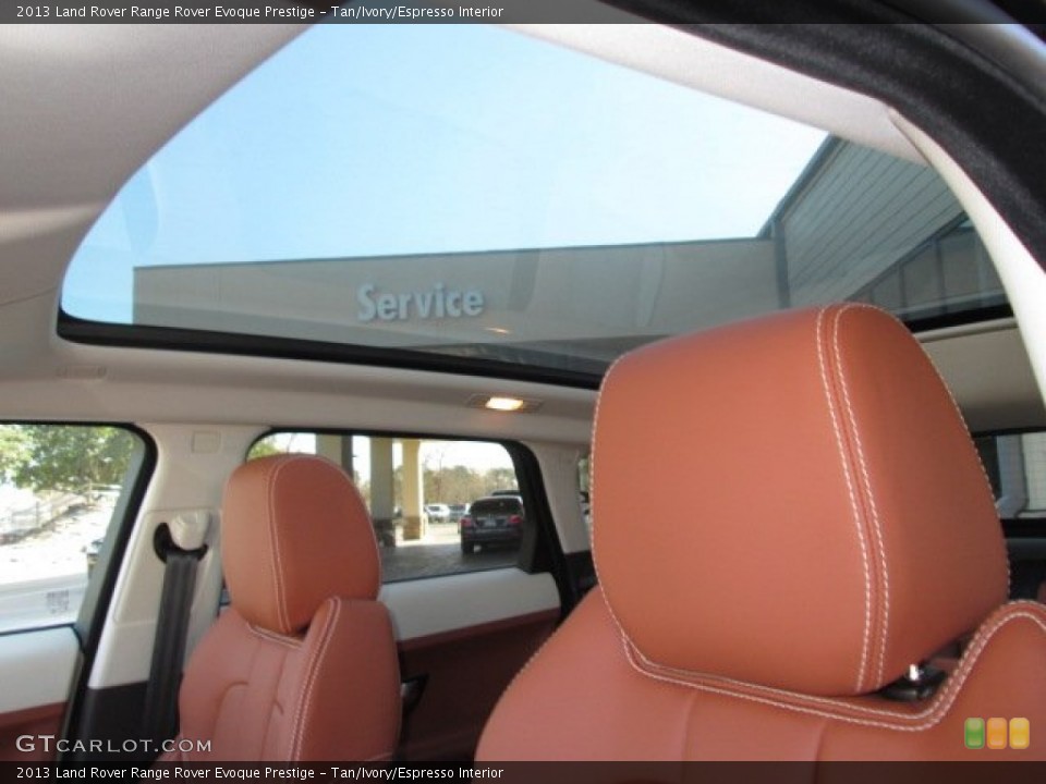 Tan/Ivory/Espresso Interior Sunroof for the 2013 Land Rover Range Rover Evoque Prestige #89933520