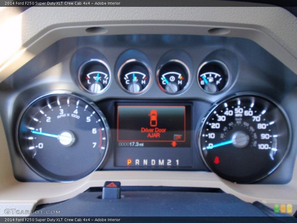 Adobe Interior Gauges for the 2014 Ford F250 Super Duty XLT Crew Cab 4x4 #89933694