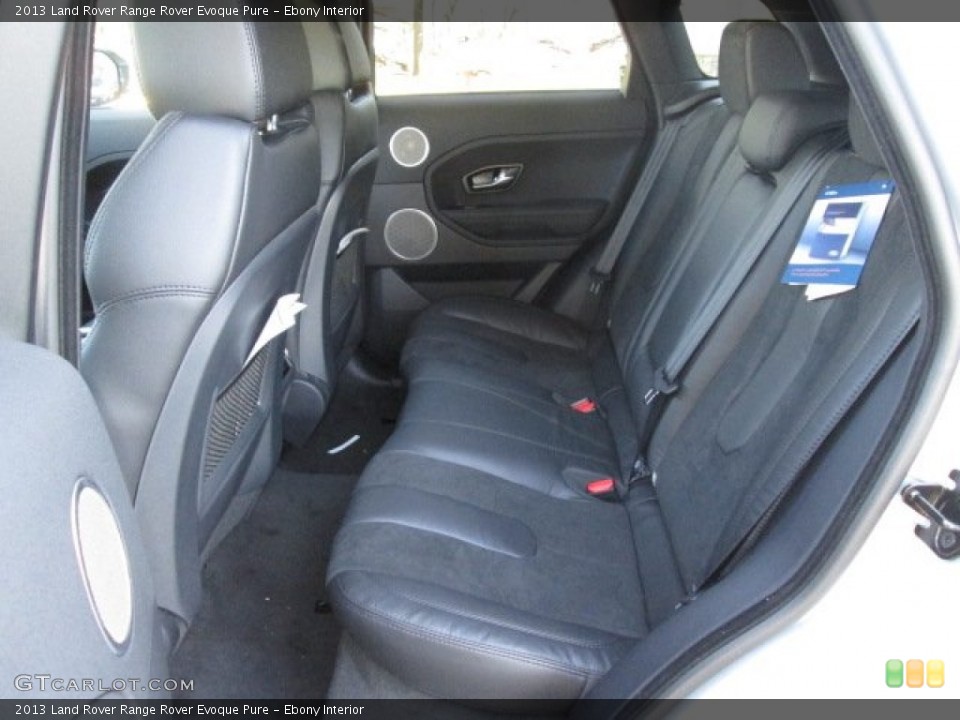 Ebony Interior Rear Seat for the 2013 Land Rover Range Rover Evoque Pure #89933745