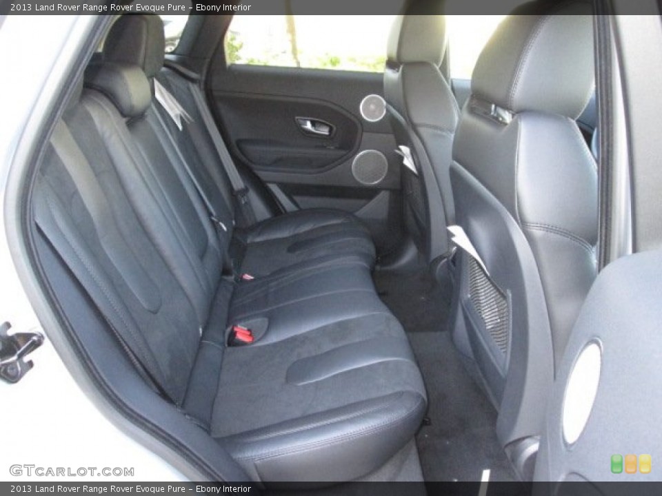 Ebony Interior Rear Seat for the 2013 Land Rover Range Rover Evoque Pure #89933979