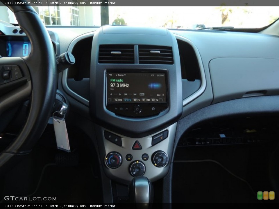 Jet Black/Dark Titanium Interior Controls for the 2013 Chevrolet Sonic LTZ Hatch #89934092