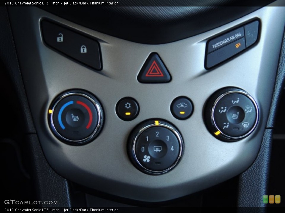 Jet Black/Dark Titanium Interior Controls for the 2013 Chevrolet Sonic LTZ Hatch #89934132