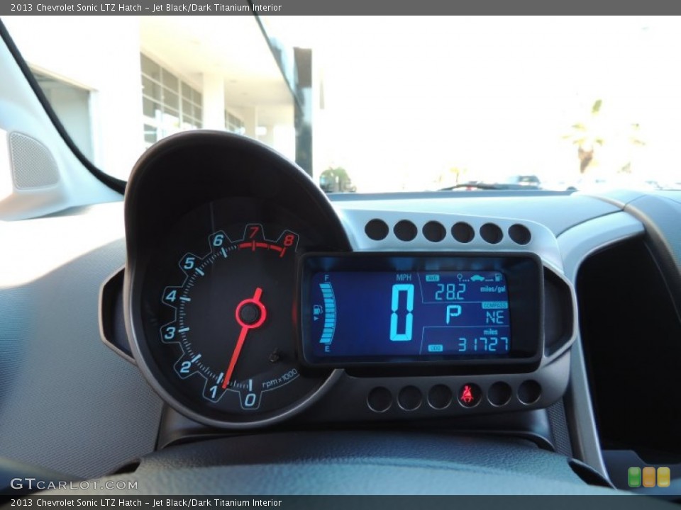 Jet Black/Dark Titanium Interior Gauges for the 2013 Chevrolet Sonic LTZ Hatch #89934192