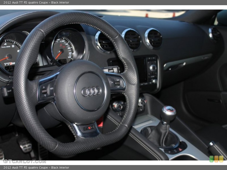 Black Interior Steering Wheel for the 2012 Audi TT RS quattro Coupe #89935527