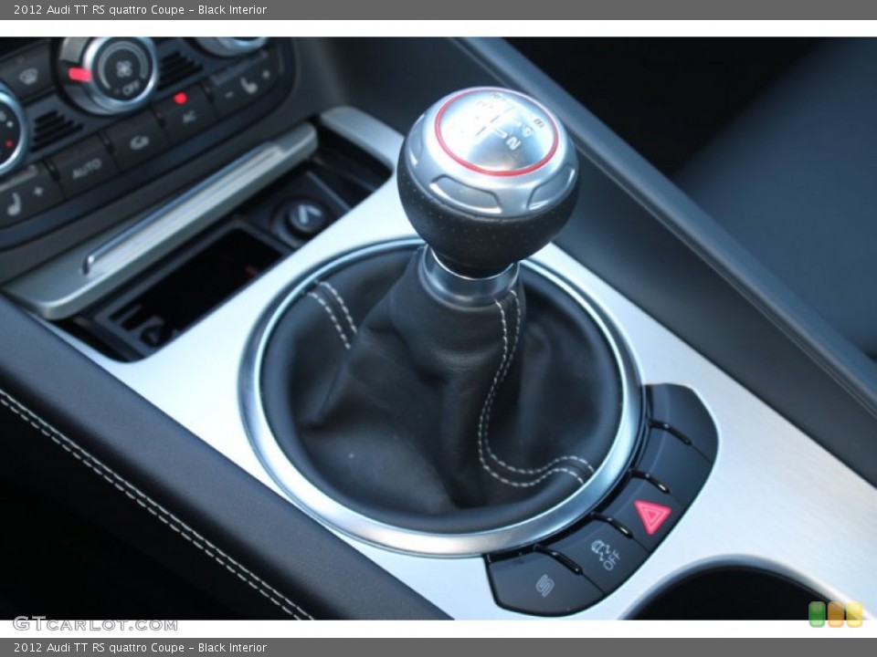 Black Interior Transmission for the 2012 Audi TT RS quattro Coupe #89935659
