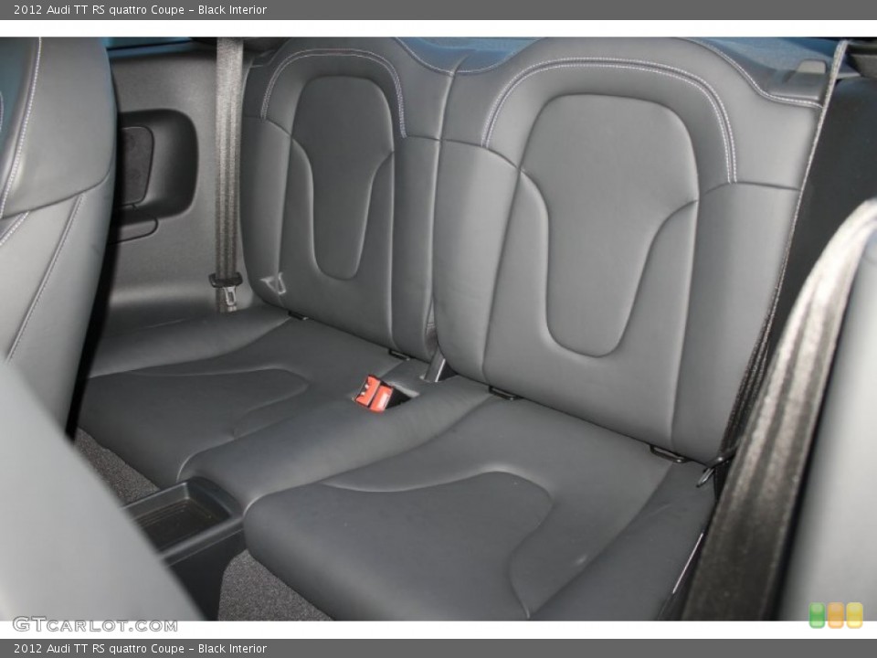 Black Interior Rear Seat for the 2012 Audi TT RS quattro Coupe #89935686