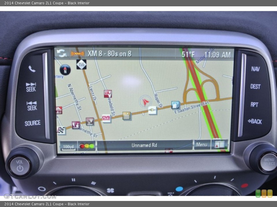 Black Interior Navigation for the 2014 Chevrolet Camaro ZL1 Coupe #89938692