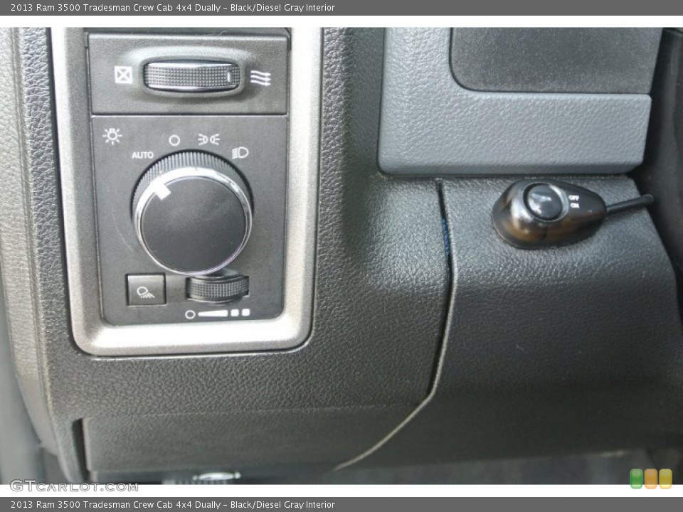 Black/Diesel Gray Interior Controls for the 2013 Ram 3500 Tradesman Crew Cab 4x4 Dually #89939268