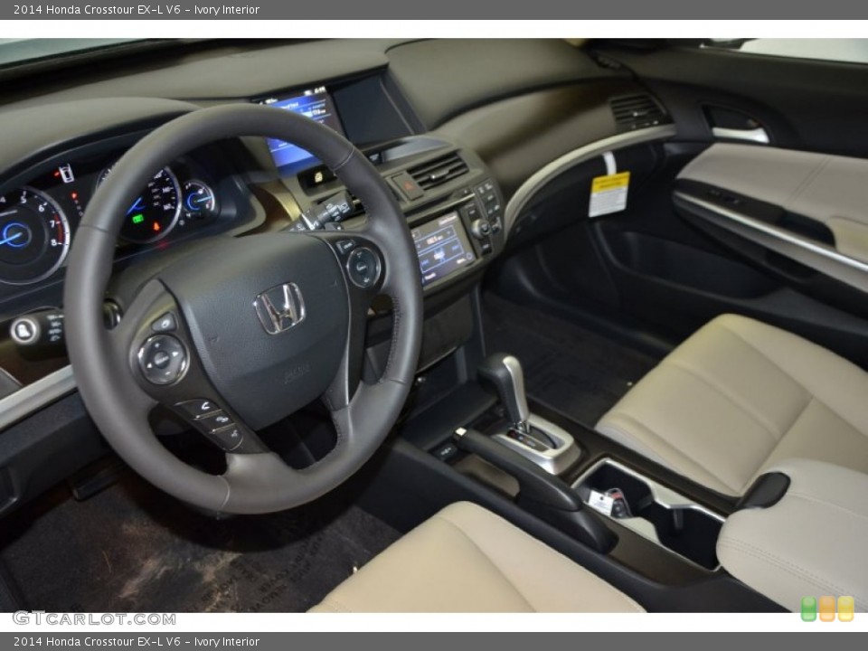 Ivory Interior Prime Interior for the 2014 Honda Crosstour EX-L V6 #89940966