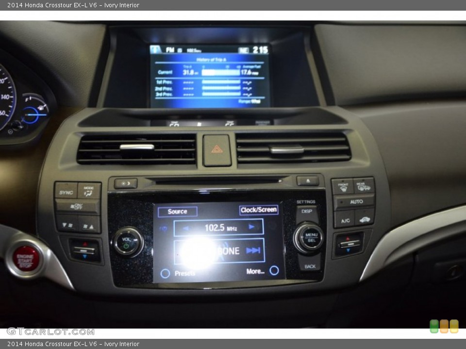 Ivory Interior Controls for the 2014 Honda Crosstour EX-L V6 #89941042