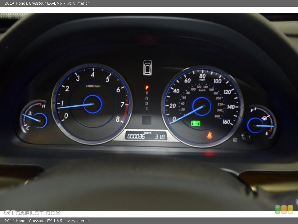 Ivory Interior Gauges for the 2014 Honda Crosstour EX-L V6 #89941187