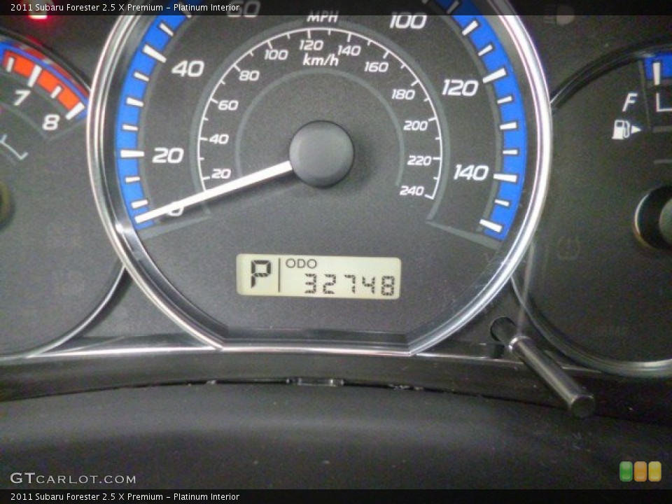 Platinum Interior Gauges for the 2011 Subaru Forester 2.5 X Premium #89942364