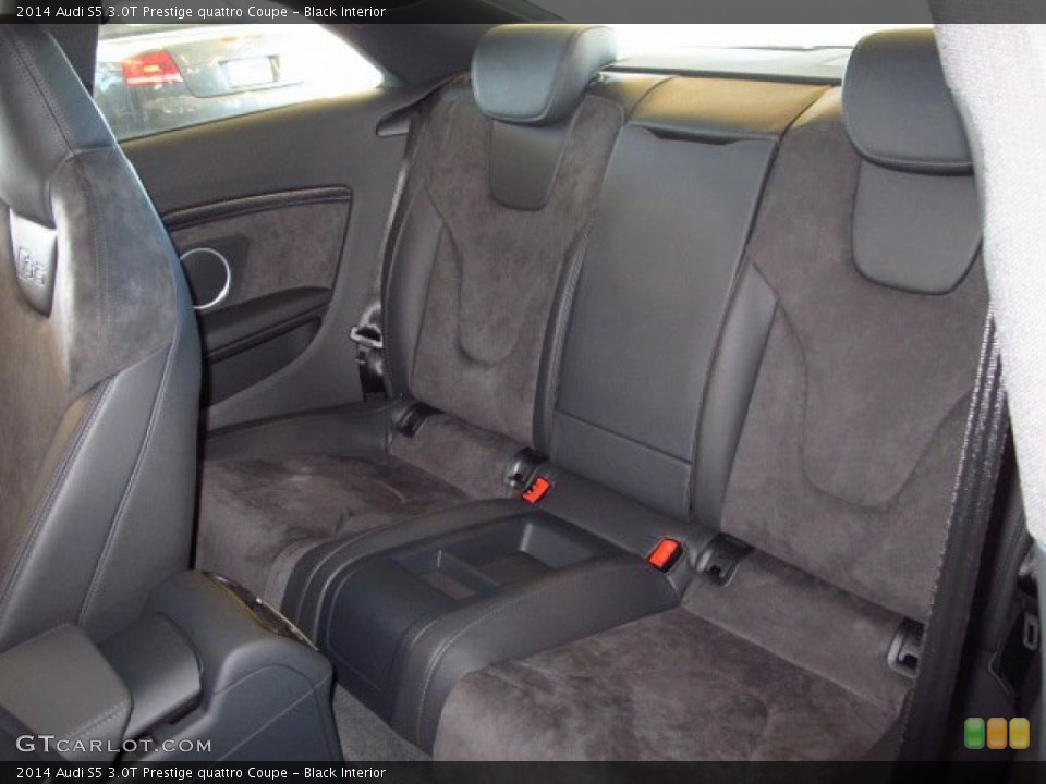 Black Interior Rear Seat for the 2014 Audi S5 3.0T Prestige quattro Coupe #89943042