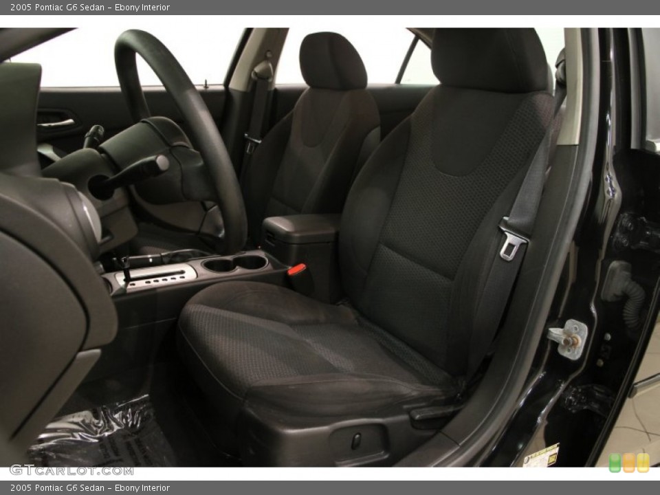 Ebony Interior Front Seat for the 2005 Pontiac G6 Sedan #89945520