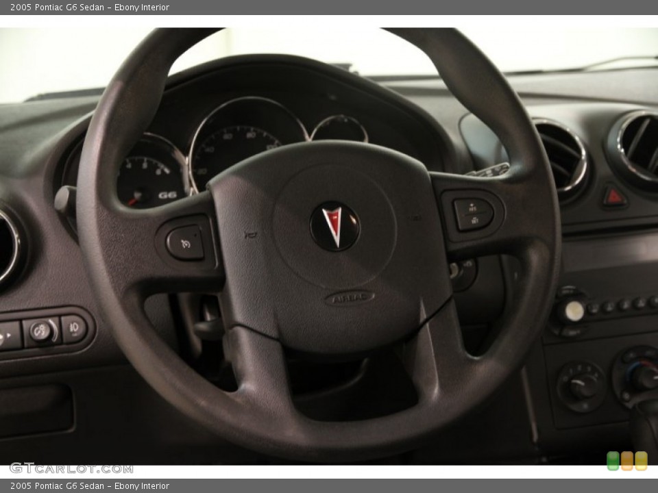 Ebony Interior Steering Wheel for the 2005 Pontiac G6 Sedan #89945526