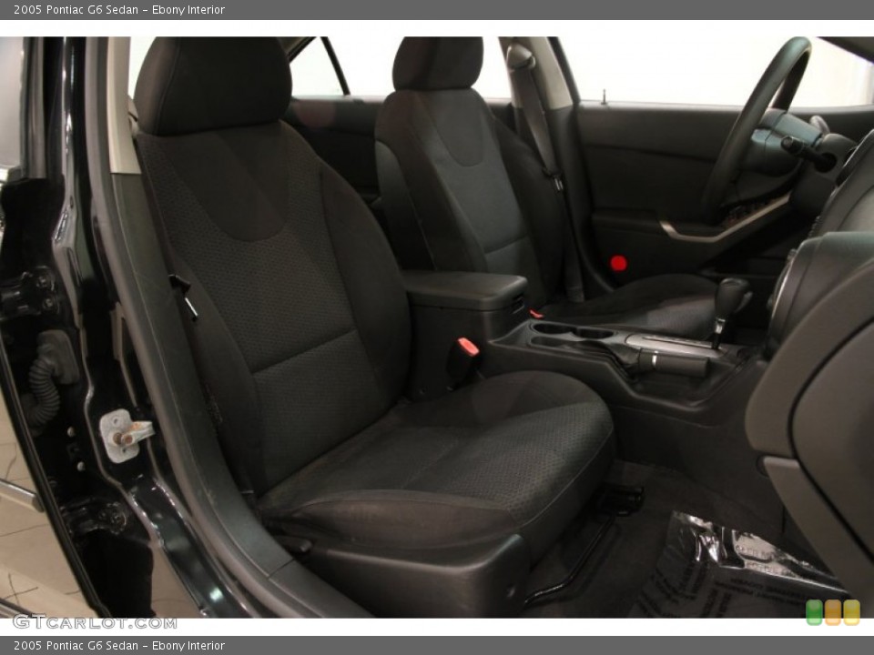 Ebony Interior Front Seat for the 2005 Pontiac G6 Sedan #89945556