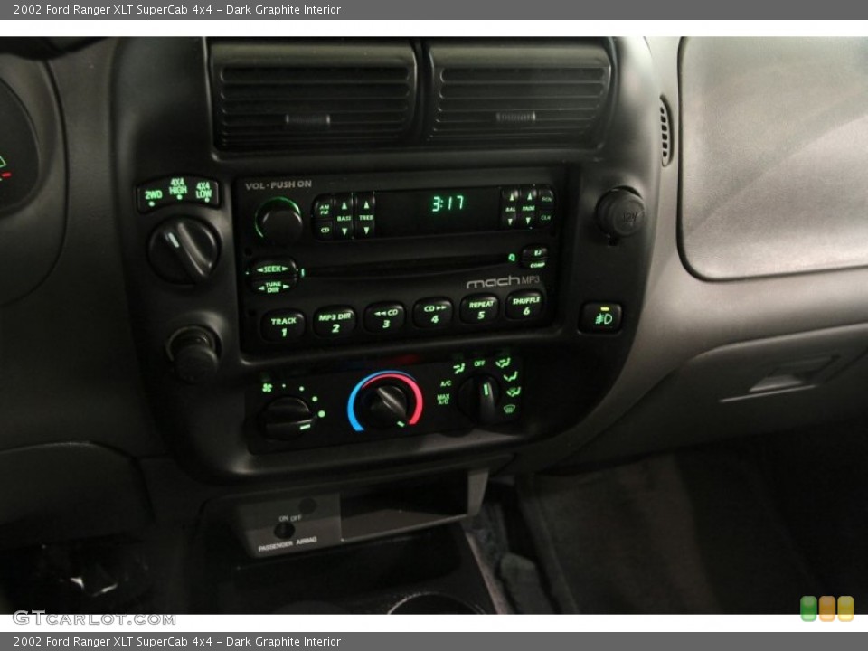 Dark Graphite Interior Controls for the 2002 Ford Ranger XLT SuperCab 4x4 #89946120