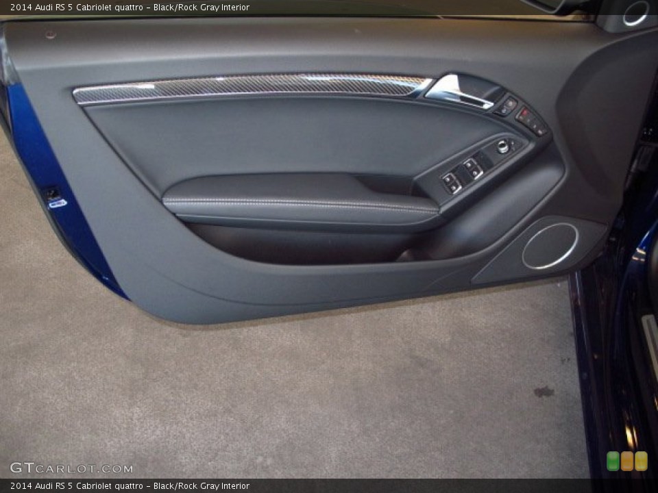Black/Rock Gray Interior Door Panel for the 2014 Audi RS 5 Cabriolet quattro #89953670