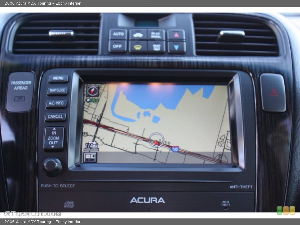 Ebony Interior Navigation for the 2006 Acura MDX Touring #89953871