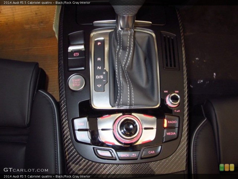 Black/Rock Gray Interior Transmission for the 2014 Audi RS 5 Cabriolet quattro #89953880