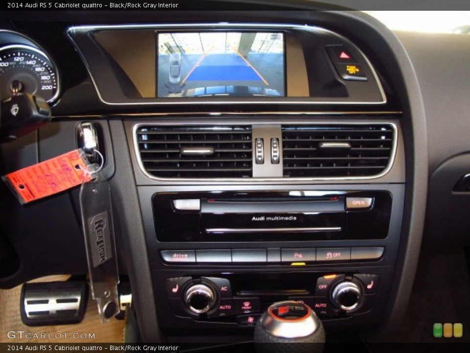 Black/Rock Gray Interior Controls for the 2014 Audi RS 5 Cabriolet quattro #89953904