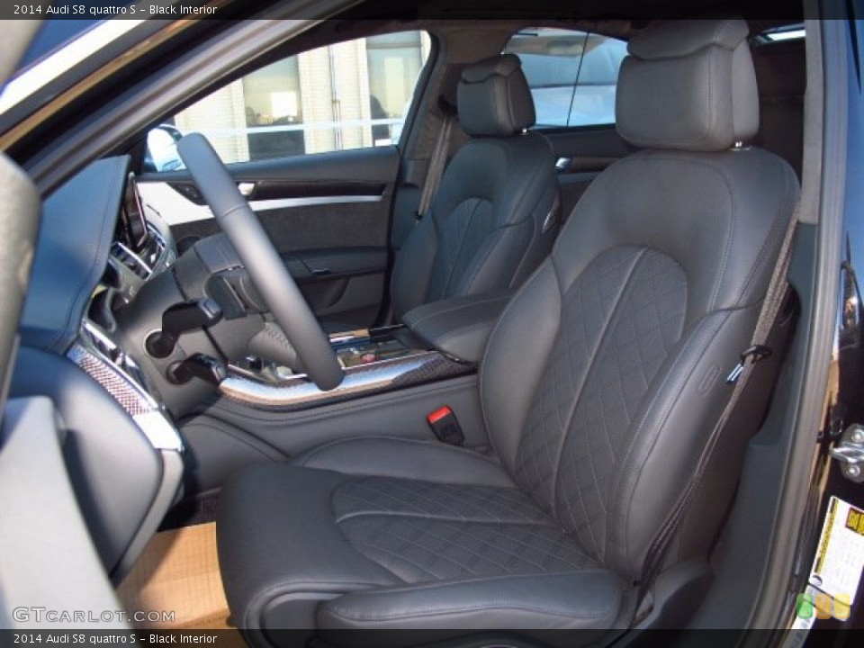 Black 2014 Audi S8 Interiors