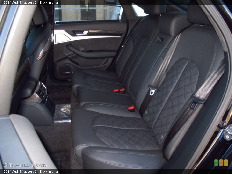 Black Interior Rear Seat for the 2014 Audi S8 quattro S #89955026