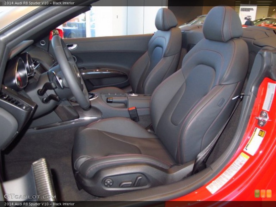 Black Interior Front Seat for the 2014 Audi R8 Spyder V10 #89955595