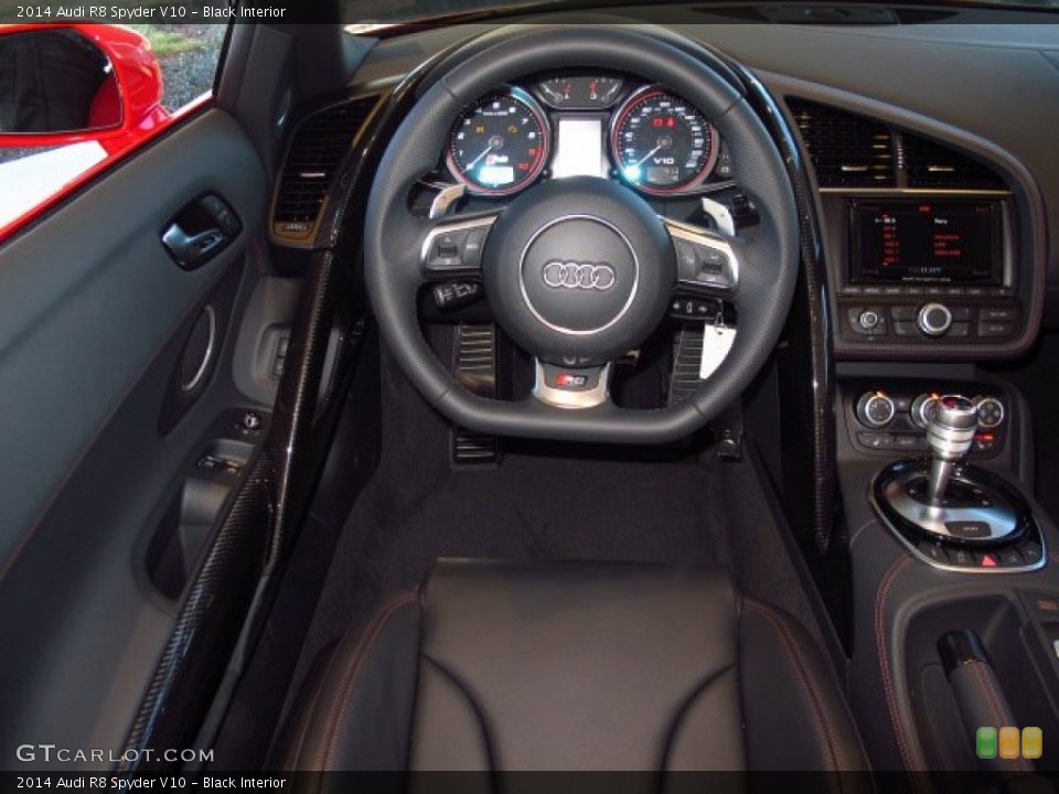 Black Interior Steering Wheel for the 2014 Audi R8 Spyder V10 #89955623
