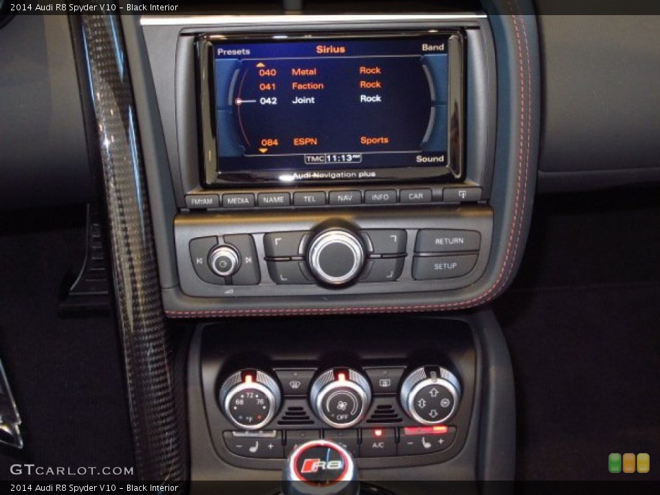 Black Interior Controls for the 2014 Audi R8 Spyder V10 #89955789