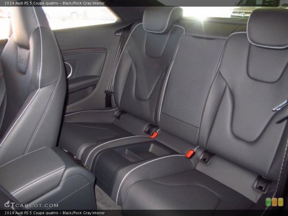 Black/Rock Gray Interior Rear Seat for the 2014 Audi RS 5 Coupe quattro #89956149