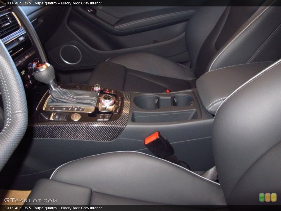 Black/Rock Gray Interior Controls for the 2014 Audi RS 5 Coupe quattro #89956269