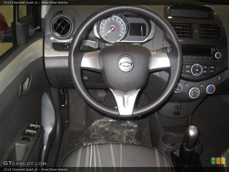 Silver/Silver Interior Steering Wheel for the 2014 Chevrolet Spark LS #89960068