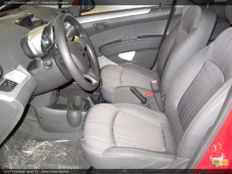 Silver/Silver Interior Front Seat for the 2014 Chevrolet Spark LS #89960148
