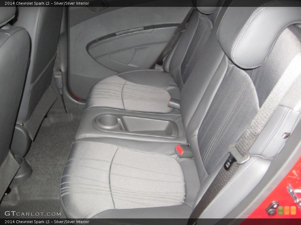 Silver/Silver Interior Rear Seat for the 2014 Chevrolet Spark LS #89960301