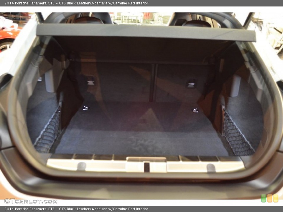 GTS Black Leather/Alcantara w/Carmine Red Interior Trunk for the 2014 Porsche Panamera GTS #89960583